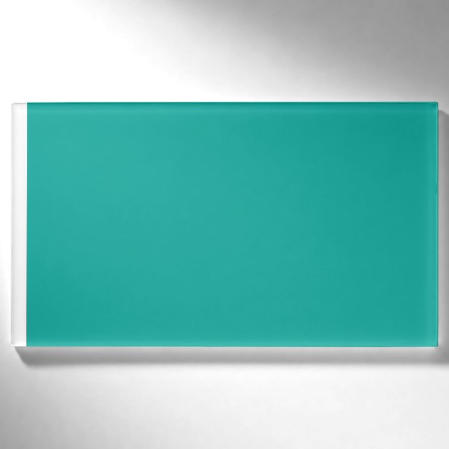 Erweitern Sie Ihr Design mit einem grünen Hintergr Namenschild (Vorderseite)