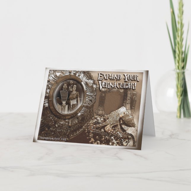 Erweitern Sie Ihre einheimische Gruß-Karte Karte (Vorderseite)