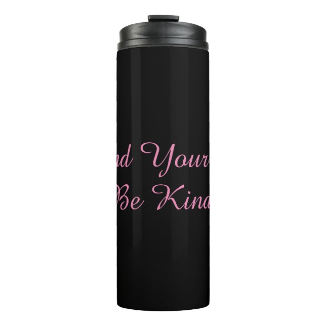 Erweitern Sie Ihren Geist freundlich! Thermobecher Thermosbecher (Vorderseite)