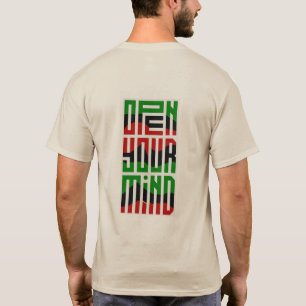 Erweitern Sie Ihren Geist T-Shirt "Zurück Design