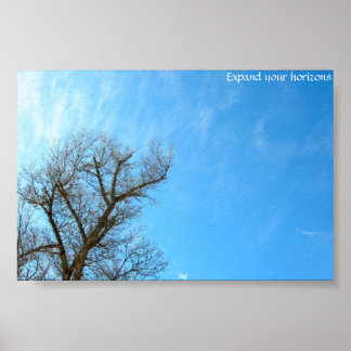 Erweitern Sie Ihren Horizont Poster