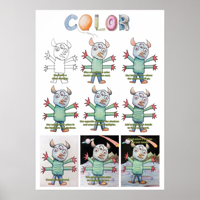 Erweiterte Farbplakate Poster (Vorne)