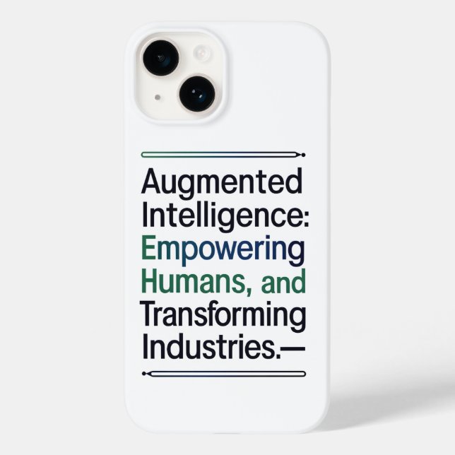 Erweiterte Intelligenz - Befähigung der Menschen Case-Mate iPhone Hülle (Rückseite)