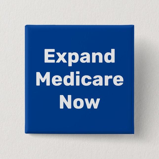 Erweiterte jetzt Medicare-Schaltfläche Button (Vorderseite)