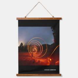 Erweiterte Sprengmauerkunst Wandteppich Mit Holzrahmen