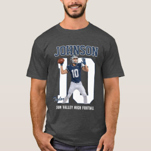 Erweiterter Fußballspieler Nummer Benutzerdefinier T-Shirt