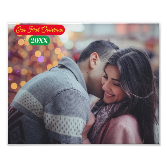 Erweiterung des Fotos - Unser erstes Weihnachtsfes Fotodruck (Vorne)