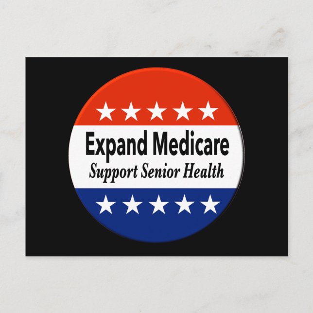Erweiterung von Medicare zur Unterstützung der Sen Postkarte (Vorderseite)