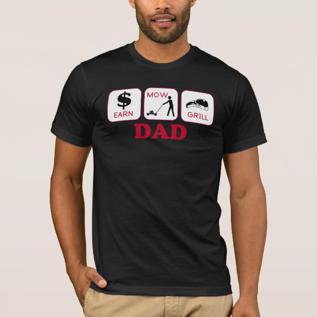 Erwerben Sie. Mähen Sie. Grill T-Shirt (Vorderseite)