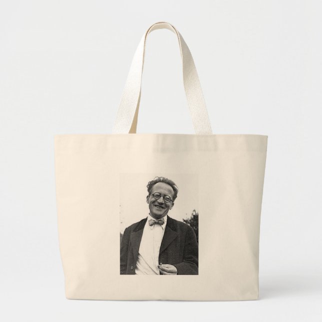 Erwin Schrodinger Jumbo Stoffbeutel (Vorne)