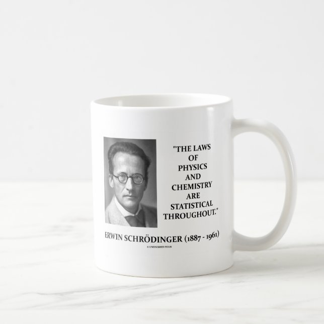 Erwin Schrödinger Physik Chemistry Statistical Kaffeetasse (Rechts)