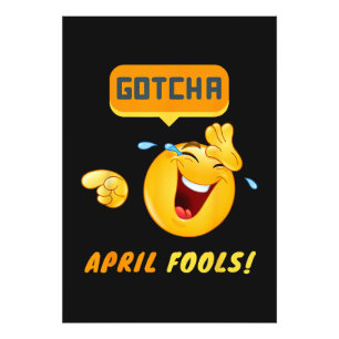 ERWISCHT - April-Scherztag Lustig Fotodruck
