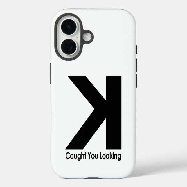 Erwischt beim Hinsehen – Lustige Baseball-Pitcher- Case-Mate iPhone Hülle (Rückseite)