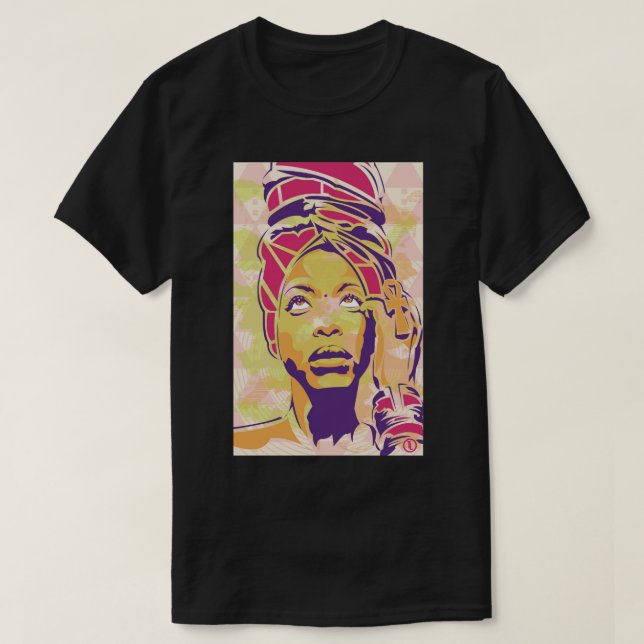 Erykah Badu T-Shirt (Design vorne)