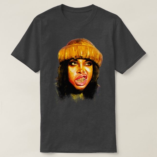 Erykah Badu Vintag RNB Crewneck Sweatshirt T-Shirt (Design vorne)
