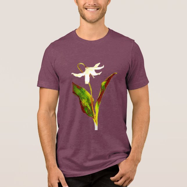 Erythronium Grandiflorum  Tri-Blend Shirt (Vorderseite)