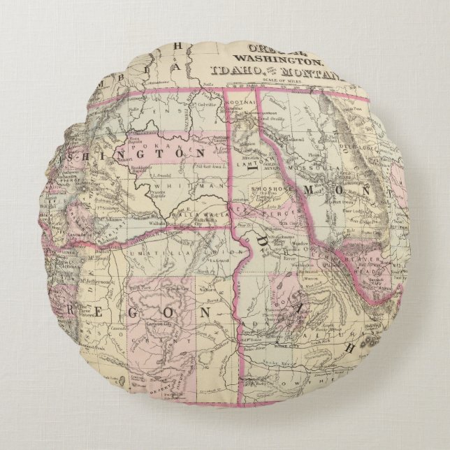 Erz, Wäsche, IDA, Mont Rundes Kissen (Vorderseite)