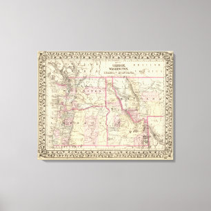 Erz, Wash, Ida, Mont Leinwanddruck