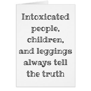 Erzähl immer die wahrheitslustige Grußkarte