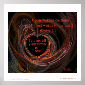 Erzähl mir all deine Neuigkeiten über Liebe. Poster