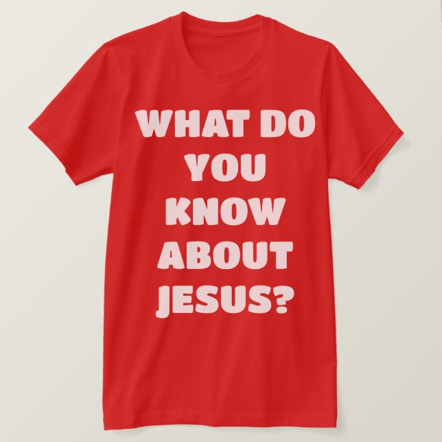Erzähl mir von Jesus Evangelismus Christlicher T - T-Shirt (Design vorne)
