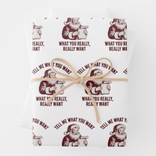 Erzähl mir, was du willst, was du wirklich wirklic geschenkpapier set
