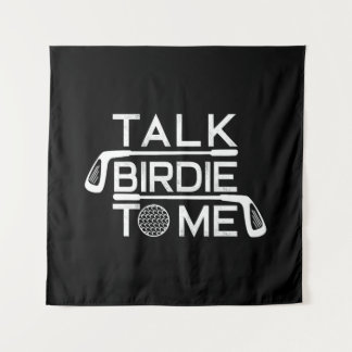 Erzählen Sie Birdie zu mir Funny Golf Golfer Golfs Wandteppich