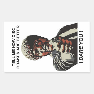 Erzählen Sie mir, wie Festplatten besser sind Rechteckiger Aufkleber