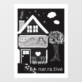 Erzählung Fensteraufkleber