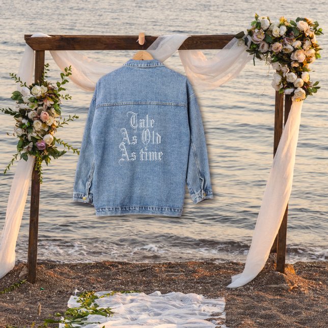 Erzählung so alt wie die Zeit Märchenfest Hochzeit Jeansjacke (Von Creator hochgeladen)