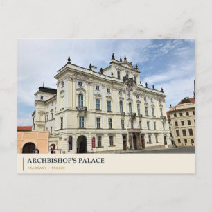Erzbischöflicher Palast im historischen Prag Postkarte