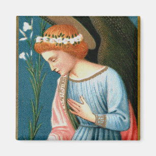 Erzengel Gabriel, Lippi’s Verkündigung (Detail) Magnet