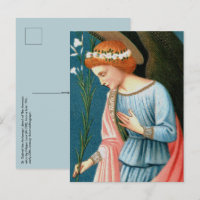 Erzengel Gabriel, Lippi-Verkündung (Detail)