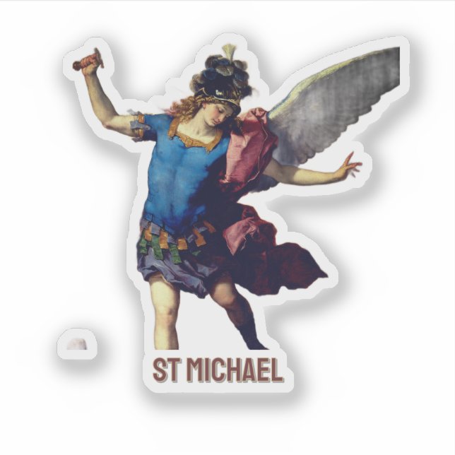 Erzengel Michael Aufkleber (Vorderseite)