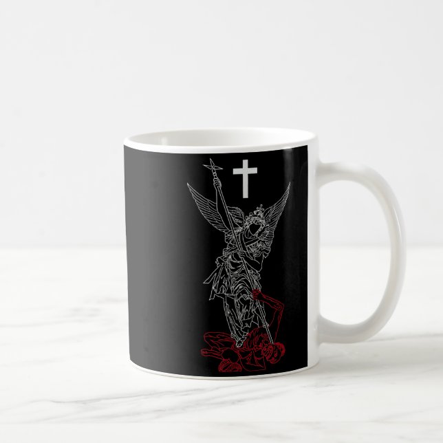 Erzengel Michael besiegt Satan Kaffeetasse (Rechts)