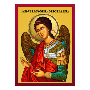Erzengel Michael Fotodruck
