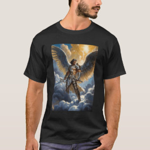 Erzengel Michael, Goldener Krieger des Himmels T-Shirt