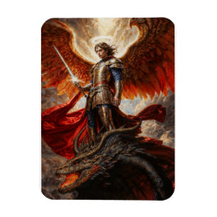 Erzengel Michael göttlicher Krieger Magnet