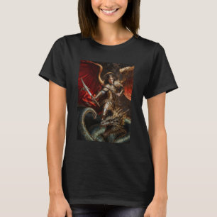 Erzengel Michael kämpft gegen Schlange T-Shirt