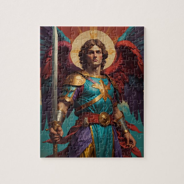 Erzengel Michael Katholisches Puzzle (Vertikal)