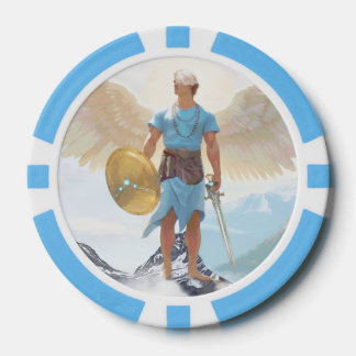 Erzengel Michael „Sei Nah“ Schutz-Talisman Pokerchips