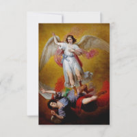 Erzengel Michael Triumph des Gottes Heilige Karte