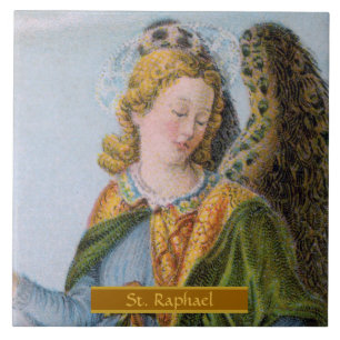 Erzengel Raphael (Detail; M 017) Fliese