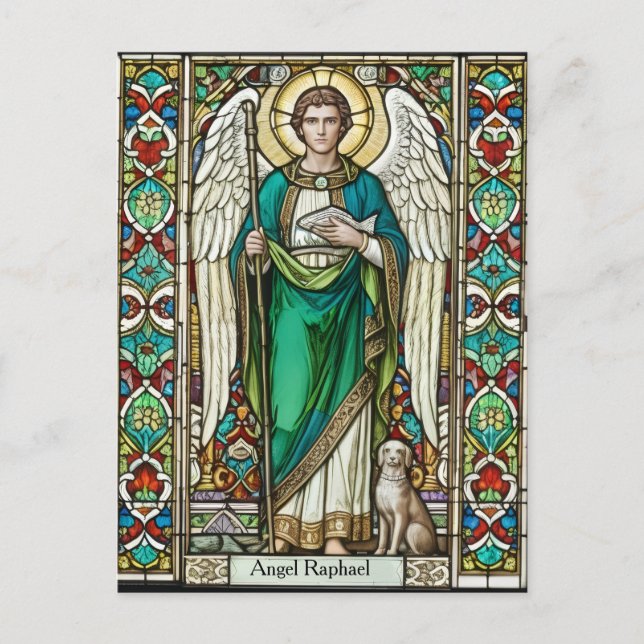 Erzengel Raphael - Engel Raphael Postkarte (Vorderseite)