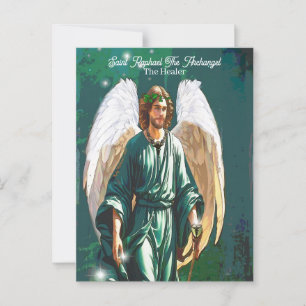 Erzengel Raphael Heilengel Heilungsengel Heilungsn Postkarte
