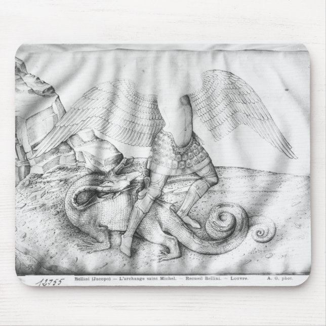 Erzengel St Michael, c.1450 Mousepad (Vorne)