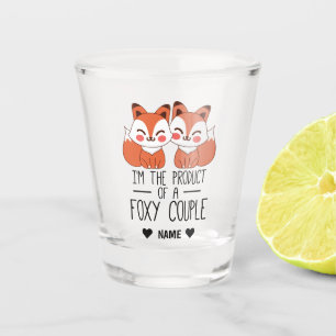 Erzeugnis eines Foxy-Paares Schnapsglas