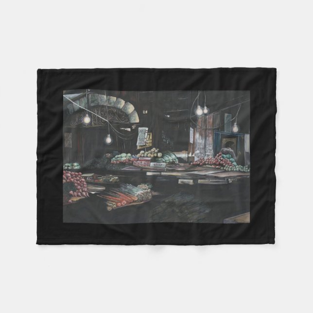 Erzeugnisse einer gequälten Ernte, Jerusalem Fleecedecke (Vorderseite (Horizontal))