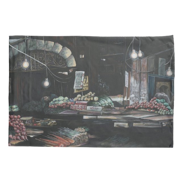 Erzeugnisse einer gequälten Ernte, Jerusalem Kissenbezug (Rückseite)