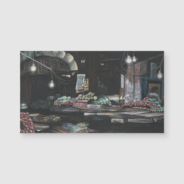 Erzeugnisse einer gequälten Ernte, Jerusalem Magnetkarte (Vorderseite)